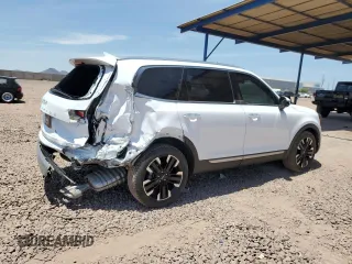 2023 Kia Telluride SX with VIN 5XYP54GC1PG362303, listed as a Copart auction lot 59298425 with 24,542 mi miles and Salvage title. Bid and sale history available at DreamBid. Image 3.