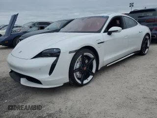 2021 Porsche Taycan Turbo z VIN WP0AC2Y14MSA62471, wystawiony jako Copart lot #76085744 z przebiegiem Nie podano mil oraz Nie do naprawy • Non repairable. Historia ofert i sprzedaży dostępna na DreamBid. Obrazek 1.
