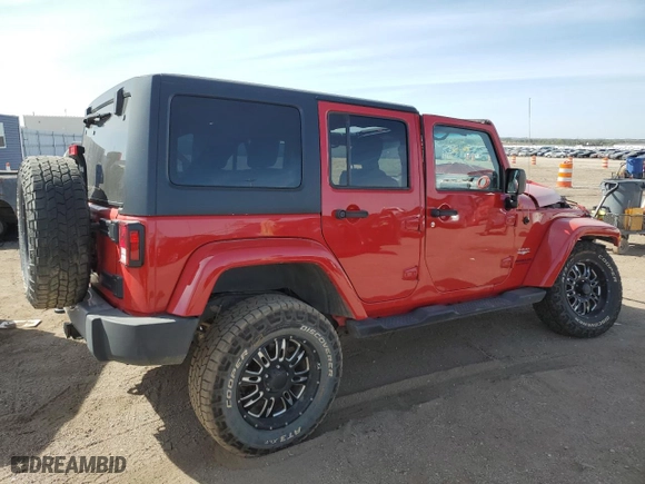 2014 Jeep Wrangler Unlimited Sahara with VIN 1C4BJWEG3EL101635, listed as a Copart auction lot 73589194 with 143,843 mi miles and Salvage Title. Bid and sale history available at carsss.com. Image 3.