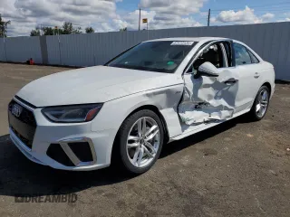 2021 Audi A4 S line Premium with VIN WAUDAAF41MN006085, listed as a Copart auction lot 67413134 with 34,186 mi miles and Salvage Title. Bid and sale history available at DreamBid. Image 1.
