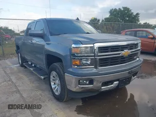 2015 Chevrolet Silverado 1500 LT with VIN 3GCUKREC8FG535021, listed as a IAAI auction lot 42154626 with 125,897 mi miles. Bid and sale history available at carsss.com. Image 1.