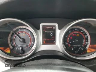 2015 Dodge Journey SXT with VIN 3C4PDCBG9FT690910, listed as a Copart auction lot 48195875 with 110,489 mi miles and Salvage Title. Bid and sale history available at DreamBid. Image 9.