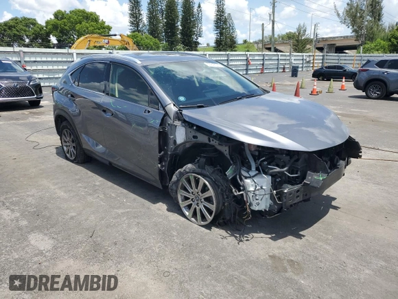2021 Lexus NX 300 with VIN JTJDARBZXM2187754, listed as a Copart auction lot 60242005 with 61,455 mi miles and Salvage title. Bid and sale history available at DreamBid. Image 4.