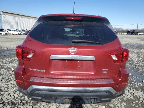 2017 Nissan Pathfinder SL with VIN 5N1DR2MM4HC608447, listed as a Copart auction lot 45484045 with NaN miles and Salvage Title. Bid and sale history available at carsss.com. Image 6.