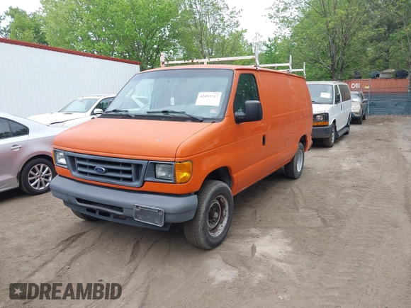 2007 Ford Econoline Cargo Commercial with VIN 1FTNE14WX7DB27840, listed as a IAAI auction lot 42095717 with 209,495 mi miles and . Bid and sale history available at DreamBid. Image 2.