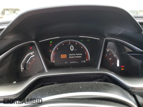 2019 Honda Civic Sport with VIN 2HGFC2F80KH523447, listed as a Copart auction lot 50557765 with 63,969 mi miles and Salvage Title. Bid and sale history available at DreamBid. Image 9.