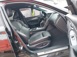 2018 Infiniti Q50 RED SPORT 400 with VIN JN1FV7AR7JM481279, listed as a IAAI auction lot 41850295 with 75,807 mi miles. Bid and sale history available at carsss.com. Image 5.