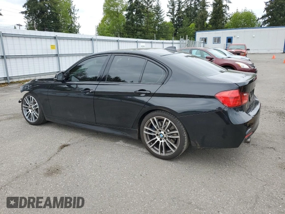 2014 BMW 3 Series 335i with VIN WBA3A9C5XEF477543, listed as a Copart auction lot 54410795 with 67,237 mi miles and Salvage Title. Bid and sale history available at carsss.com. Image 2.