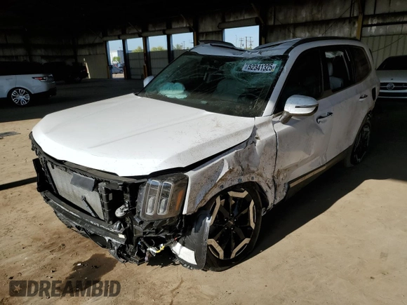 2024 Kia Telluride S z VIN 5XYP64GC6RG430191, wystawiony jako Copart lot #52341325 z przebiegiem 23 641 mil mil oraz Szkoda całkowita • Salvage title. Historia ofert i sprzedaży dostępna na DreamBid. Obrazek 1.