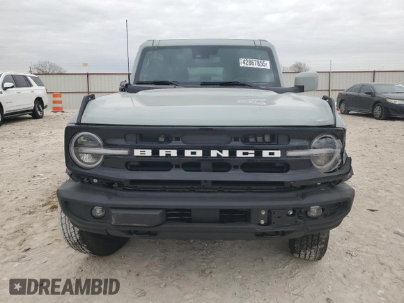 2024 Ford Bronco Outer Banks with VIN 1FMDE8BH3RLB22749, listed as a Copart auction lot 42867855 with 1,693 mi miles and Salvage Title. Bid and sale history available at DreamBid. Image 5.