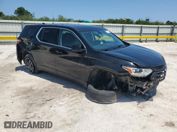 2020 Chevrolet Traverse LS with VIN 1GNERFKW7LJ160785, listed as a Copart auction lot 55122745 with 101,144 mi miles and Non repairable. Bid and sale history available at DreamBid. Image 4.