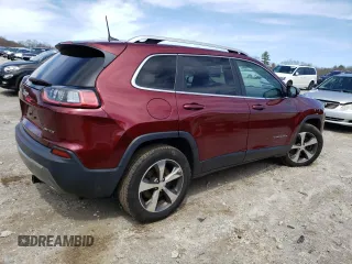 2019 Jeep Cherokee Limited with VIN 1C4PJMDX9KD231050, listed as a Copart auction lot 52769005 with 180,645 mi miles and Salvage Title. Bid and sale history available at carsss.com. Image 3.