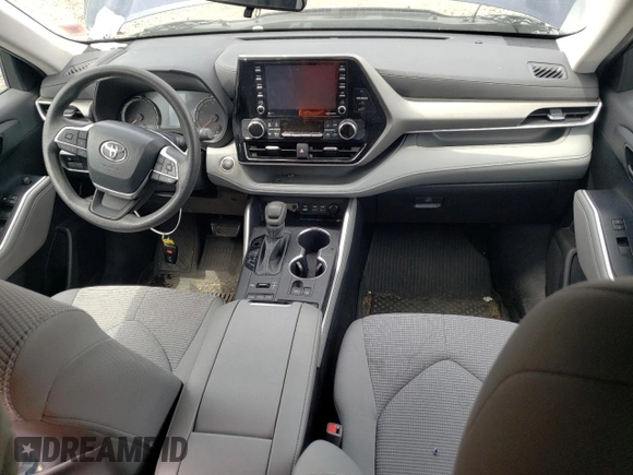 2022 Toyota Highlander L with VIN 5TDCZRBH0NS582664, listed as a Copart auction lot 52276834 with 23,648 mi miles and Salvage title. Bid and sale history available at DreamBid. Image 8.