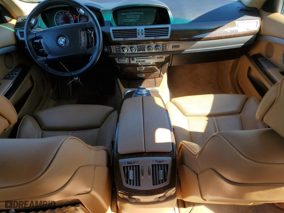 2008 BMW 7 Series 750Li with VIN WBAHN83538DT80446, listed as a Copart auction lot 46480785 with 135,834 mi miles and Clean Title. Bid and sale history available at carsss.com. Image 8.