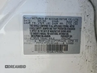 2022 Nissan Kicks S with VIN 3N1CP5BV1NL494526, listed as a Copart auction lot 48552895 with 57,648 mi miles and Non Repairable. Bid and sale history available at carsss.com. Image 14.