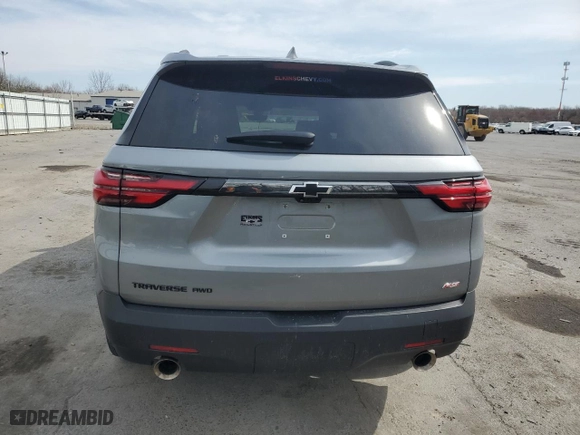 2023 Chevrolet Traverse RS with VIN 1GNEVJKW8PJ334240, listed as a Copart auction lot 49526565 with 11,836 mi miles and Salvage Title. Bid and sale history available at carsss.com. Image 6.