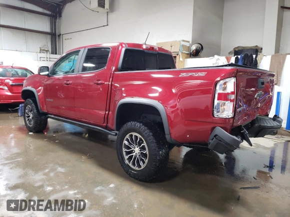 2020 Chevrolet Colorado 4WD ZR2 with VIN 1GCGTEEN6L1108483, listed as a Copart auction lot 87216404 with 27,520 mi miles and Salvage title. Bid and sale history available at DreamBid. Image 2.