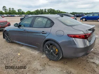 2020 Alfa Romeo Giulia Ti with VIN ZARFAMBNXL7637986, listed as a Copart auction lot 59406215 with 46,350 mi miles and Salvage title. Bid and sale history available at DreamBid. Image 2.