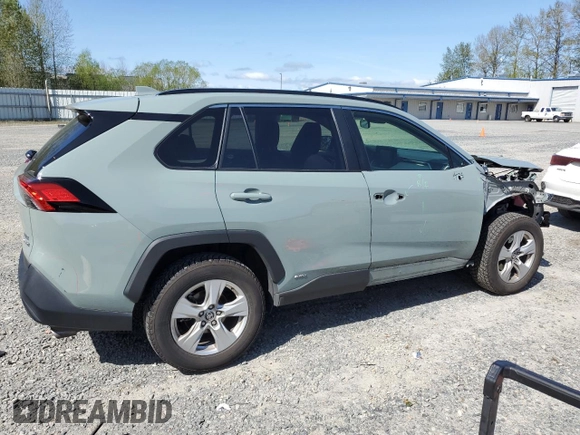 2021 Toyota RAV4 Hybrid XLE with VIN JTMRWRFV3MD134951, listed as a Copart auction lot 53275155 with 46,464 mi miles and Salvage Title. Bid and sale history available at carsss.com. Image 3.