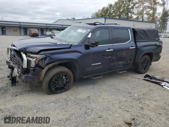 2022 Toyota Tundra Limited Hybrid with VIN 5TFJC5DB4NX008945, listed as a Copart auction lot 71315034 with 10,500 mi miles and Salvage title. Bid and sale history available at DreamBid. Image 1.