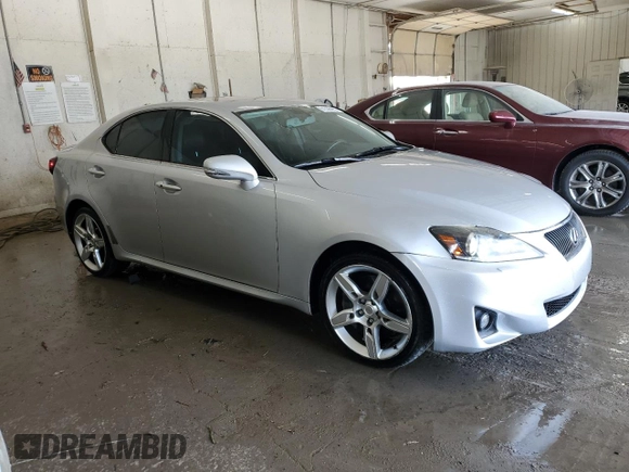 2011 Lexus IS 350 with VIN JTHCE5C24B5000693, listed as a Copart auction lot 61336465 with 178,258 mi miles and Salvage title. Bid and sale history available at DreamBid. Image 4.