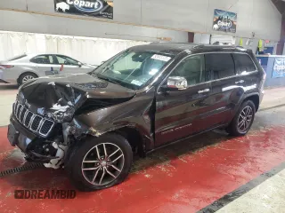 2017 Jeep Grand Cherokee Limited with VIN 1C4RJFBG1HC641024, listed as a Copart auction lot 52885535 with 106,044 mi miles and Salvage Title. Bid and sale history available at carsss.com. Image 1.
