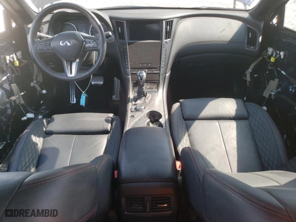 2021 Infiniti Q50 RED SPORT 400 with VIN JN1FV7DR2MM880780, listed as a Copart auction lot 72487644 with 53,390 mi miles and Salvage Title. Bid and sale history available at carsss.com. Image 8.