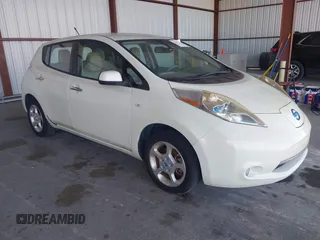 2012 Nissan LEAF SL with VIN JN1AZ0CP6CT018088, listed as a IAAI auction lot 42176194 with 53,037 mi miles. Bid and sale history available at carsss.com. Image 1.