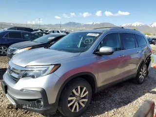 2019 Honda Pilot EX-L z VIN 5FNYF6H5XKB091934, wystawiony jako Copart lot #55361695 z przebiegiem 79 324 mil mil oraz Szkoda całkowita • Salvage title. Historia ofert i sprzedaży dostępna na DreamBid. Obrazek 1.