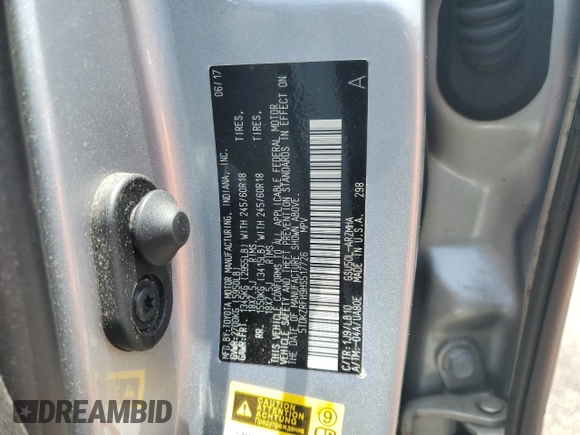 2017 Toyota Highlander XLE with VIN 5TDKZRFH9HS517726, listed as a Copart auction lot 62833065 with 22,762 mi miles and Salvage title. Bid and sale history available at DreamBid. Image 14.
