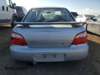 2005 Subaru Impreza Sedan (Natl) WRX with VIN JF1GD29625G524325, listed as a Copart auction lot 46865355 with 187,544 mi miles and Salvage Title. Bid and sale history available at carsss.com. Image 6.