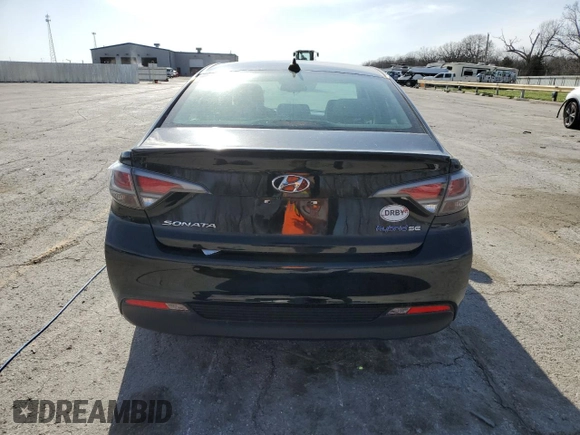 2016 Hyundai Sonata Hybrid SE with VIN KMHE24L10GA038842, listed as a Copart auction lot 48898305 with 85,432 mi miles and Salvage Title. Bid and sale history available at carsss.com. Image 6.