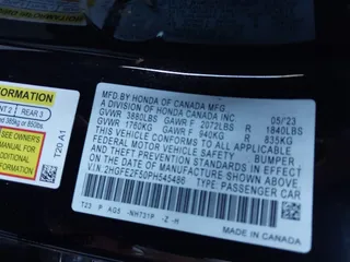 2023 Honda Civic Sedan Sport with VIN 2HGFE2F50PH545486, listed as a IAAI auction lot 40787807 with 2,220 mi miles. Bid and sale history available at carsss.com. Image 9.