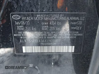 2020 Hyundai Sonata SEL z VIN 5NPEL4JAXLH055817, wystawiony jako IAAI lot #41606781 z przebiegiem 88 000 mil mil oraz . Historia ofert i sprzedaży dostępna na DreamBid. Obrazek 9.