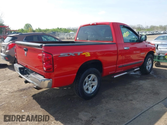 2008 Dodge 1500 ST with VIN 1D7HA16KX8J118776, listed as a IAAI auction lot 42026125 with 113,543 mi miles and . Bid and sale history available at DreamBid. Image 4.