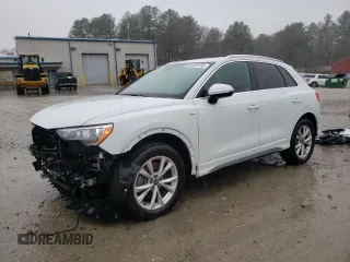 2021 Audi Q3 S line Premium with VIN WA1DECF39M1035653, listed as a Copart auction lot 50160195 with 24,648 mi miles and Salvage Title. Bid and sale history available at DreamBid. Image 1.