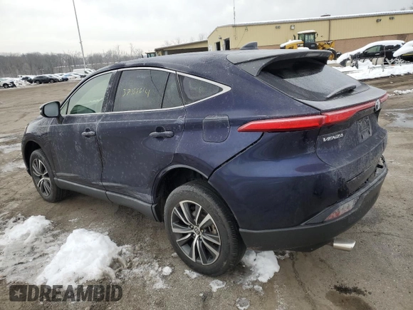 2022 Toyota Venza LE with VIN JTEAAAAH5NJ115945, listed as a Copart auction lot 37358614 with 20,819 mi miles. Bid and sale history available at carsss.com. Image 2.