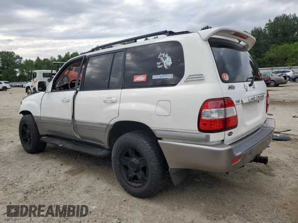 2006 Toyota Land Cruiser z VIN JTEHT05J162094541, wystawiony jako Copart lot #55260235 z przebiegiem 184 629 mil mil oraz Szkody całkowita. Historia ofert i sprzedaży dostępna na DreamBid. Obrazek 2.