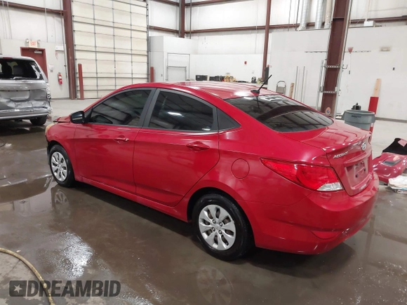 2016 Hyundai Accent SE with VIN KMHCT4AE7GU071524, listed as a IAAI auction lot 41973414 with 97,923 mi miles. Bid and sale history available at carsss.com. Image 3.