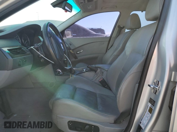 2005 BMW 5 Series 530i with VIN WBANA73515CR57307, listed as a Copart auction lot 52162165 with 197,467 mi miles and Clean Title. Bid and sale history available at DreamBid. Image 7.