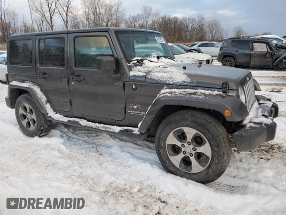 2017 Jeep Wrangler Unlimited 75th Anniversary z VIN 1C4BJWEG8HL585435, wystawiony jako Copart lot #82579554 z przebiegiem 124 840 mil mil oraz Czysty tytuł • Clean title. Historia ofert i sprzedaży dostępna na DreamBid. Obrazek 4.