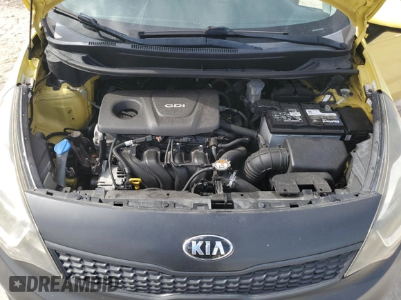 2016 Kia Rio LX with VIN KNADM4A35G6539630, listed as a Copart auction lot 65754674 with 87,478 mi miles and Salvage Title. Bid and sale history available at DreamBid. Image 12.