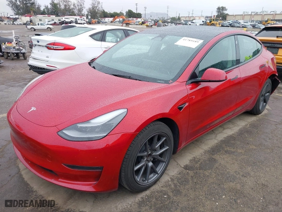 2023 Tesla Model 3 with VIN 5YJ3E1EA2PF476140, listed as a IAAI auction lot 41789189 with 33,435 mi miles. Bid and sale history available at carsss.com. Image 19.