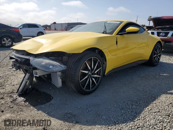 2020 Aston Martin Vantage z VIN SCFSMGAW0LGN04408, wystawiony jako Copart lot #60332245 z przebiegiem Nie podano mil oraz Szkoda całkowita • Salvage title. Historia ofert i sprzedaży dostępna na DreamBid. Obrazek 1.