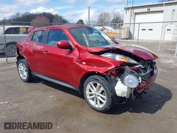 2014 Nissan Juke S with VIN JN8AF5MV7ET364402, listed as a IAAI auction lot 41808136 with 146,153 mi miles. Bid and sale history available at carsss.com. Image 1.