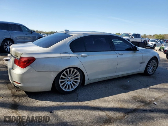 2010 BMW 7 Series 750Li with VIN WBAKB8C52ACY63372, listed as a Copart auction lot 49962145 with 142,480 mi miles and Clean title. Bid and sale history available at DreamBid. Image 3.