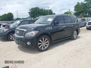2012 Infiniti QX56 7-passenger with VIN JN8AZ2NE5C9022302, listed as a IAAI auction lot 42747984 with 165,526 mi miles and . Bid and sale history available at DreamBid. Image 2.