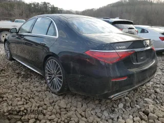 2022 Mercedes-Benz S-Class S 500 with VIN W1K6G6DB1NA142983, listed as a Copart auction lot 46433605 with 0 mi miles and Salvage Title. Bid and sale history available at carsss.com. Image 2.