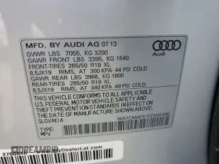 2014 Audi Q7 3.0L TDI Premium with VIN WA1CMAFE7ED003496, listed as a Copart auction lot 85289754 with 164,614 mi miles and Clean Title. Bid and sale history available at carsss.com. Image 13.