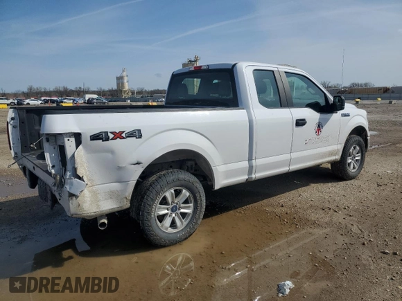 2019 Ford F-150 XL with VIN 1FTEX1EB2KKE93687, listed as a Copart auction lot 51227785 with 192,188 mi miles and Salvage Title. Bid and sale history available at carsss.com. Image 3.